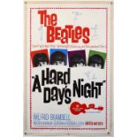 The Beatles, A Hard Day's Night (1964) US One Sheet film poster, with the fab four in their first