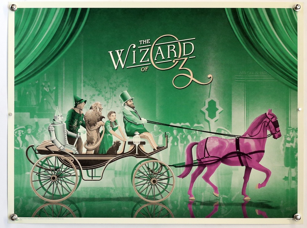 The Wizard of Oz by DKNG (2015) Numbered Limited Edition Screen Print Poster by Mondo, Purple