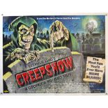 Creepshow (1982) British Quad film poster, horror directed by George A. Romero, Alpha, folded, 30