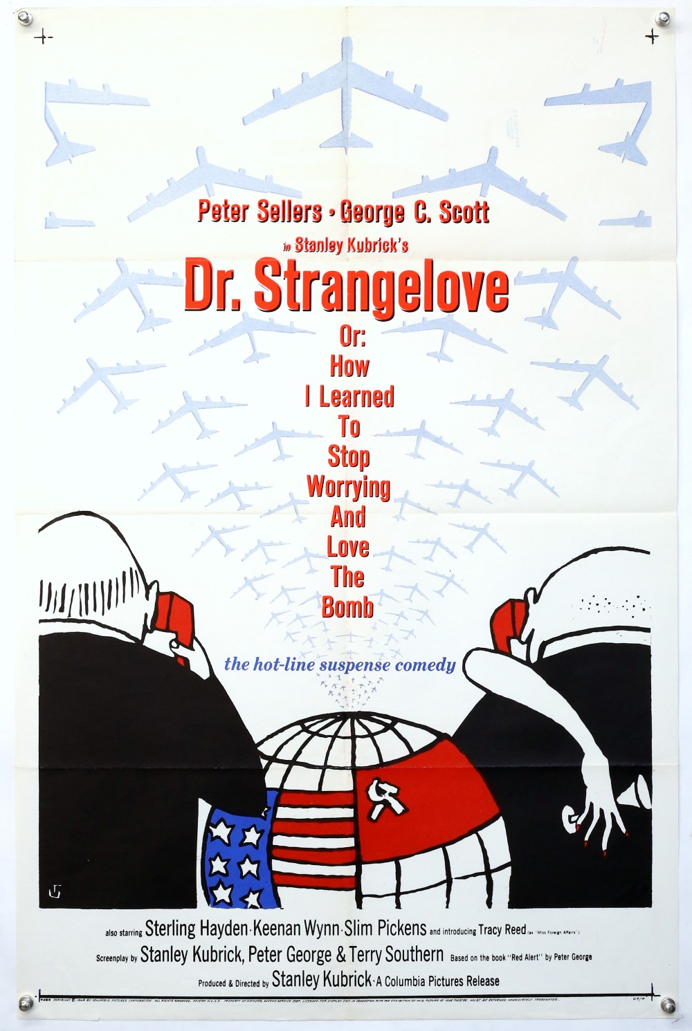 Dr. Strangelove or: How I Learned to Stop Worrying and Love the Bomb (1964) US One Sheet film