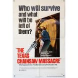 The Texas Chainsaw Massacre (1974) US One Sheet film poster, folded, 27 x 41 inches.