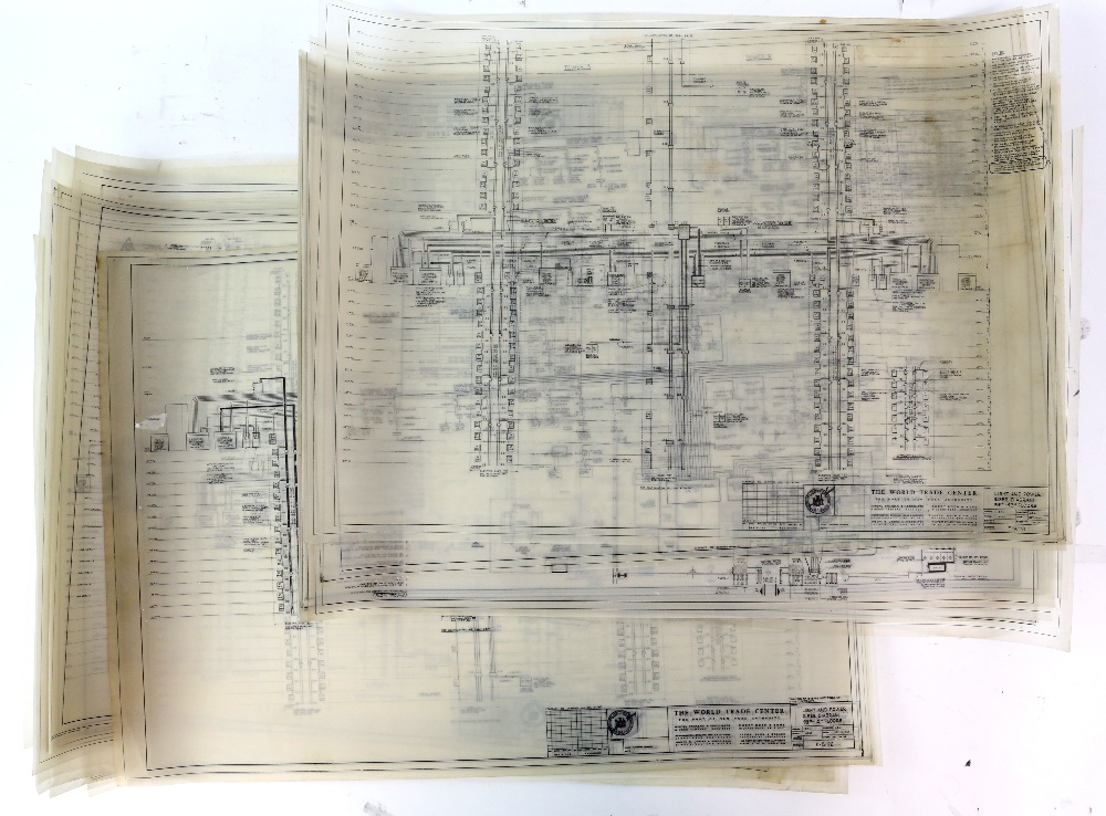 Electrical and lighting plans for the World Trade Centre, New York. A total of 27 plans on - Image 7 of 12