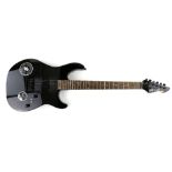 Peavey AT-200 electric guitar, serial number BNBCHI312913, finished in black. Minor scratches to