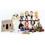 Selection of TV/film/music models including from Spitting Image, Rocky Horror, an incomplete set