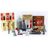 Large collection of toy soldiers, together with King & Country WWII German monuments including a