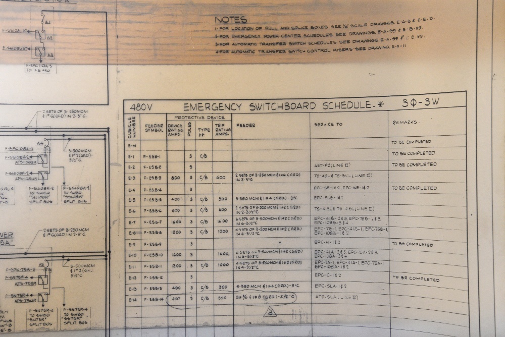 Electrical and lighting plans for the World Trade Centre, New York. A total of 27 plans on - Image 11 of 12