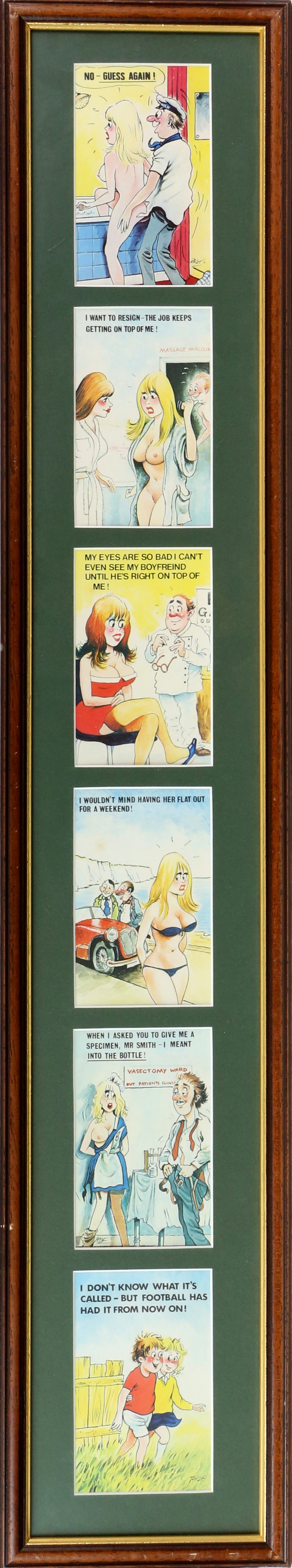 Framed items to include a framed copy of the Beano comic from the year 2000; Agent Provocateur - Image 5 of 8