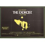 The Exorcist (1973) British Quad film poster, Horror, originally folded now framed, 30 x 40 inches.