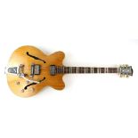 Hofner Verithin Bigsby guitar, 1961, number 1284. Minor chips and scratches to body.Varnish drips to