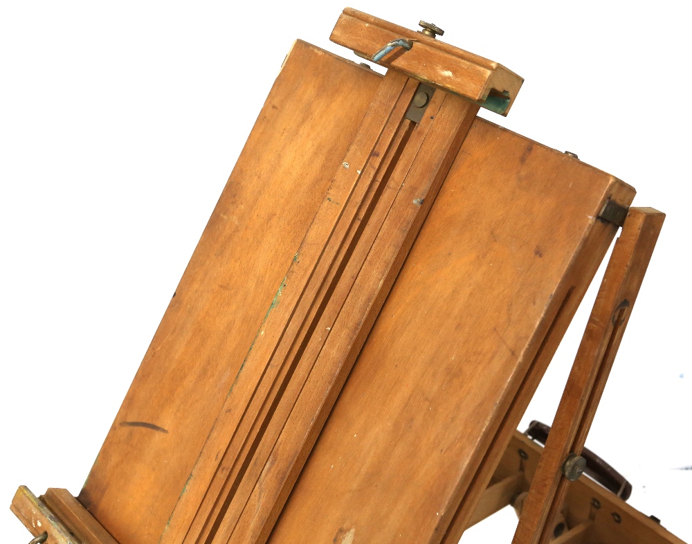 Adjustable artist's easel, with makers plaque for Lechertier Barbe Ltd, 95 Jermyn Street - Image 4 of 4