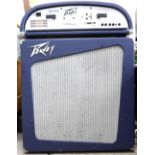 Peavey Wiggy Head, serial no. 11482577, 20 x 68 x 29cm, and Wiggy 212 cabinet amp, serial no.