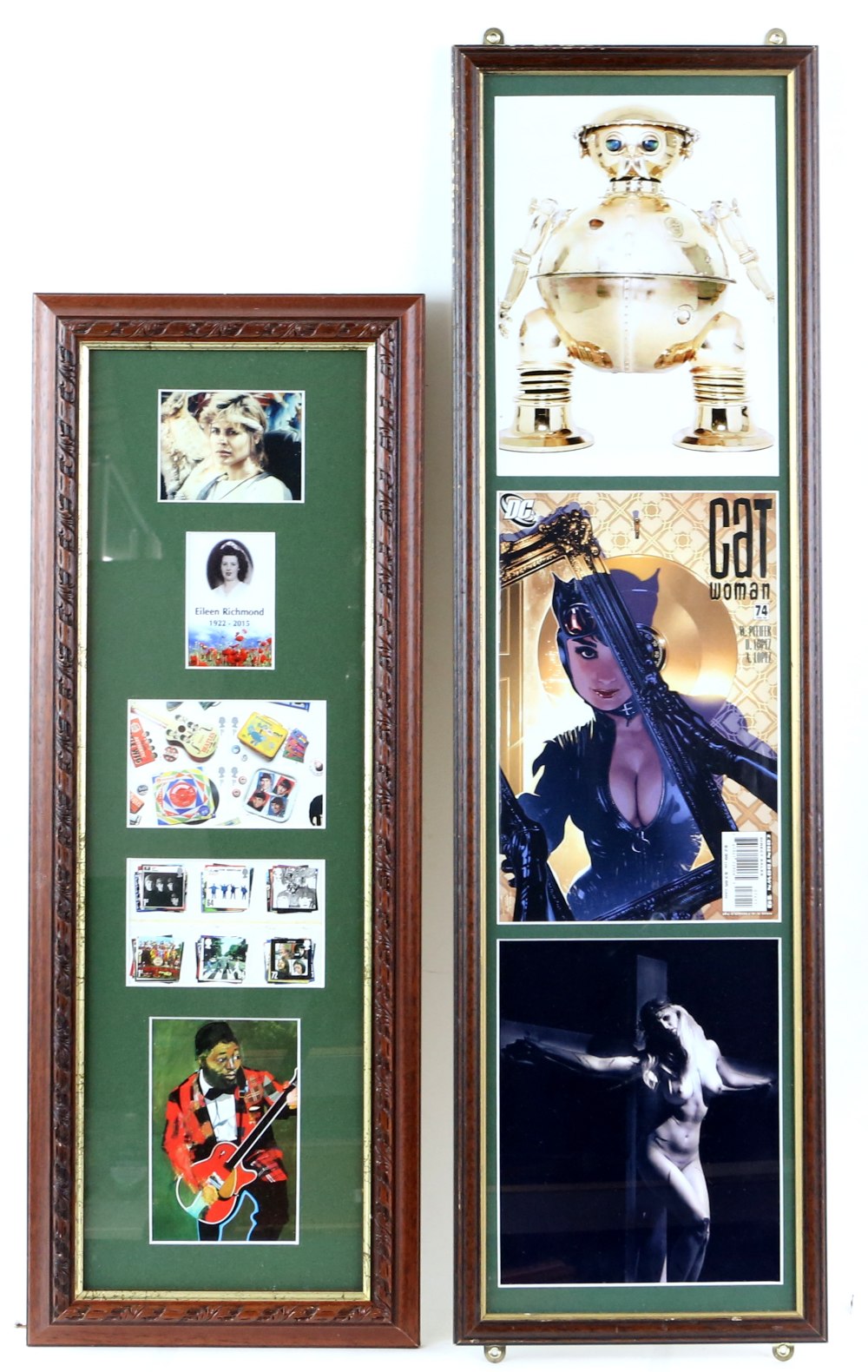 Collection of film, music and TV related memorabilia, to include 'Cat Woman', Twin Peaks Laura