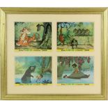 Disney - Set of 8 front of house cards for The Jungle Book and Winnie the Pooh print signed by