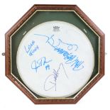 Blondie - Remo Drumskin signed by the band, photo signed by Debbie Harry, Tour poster and three