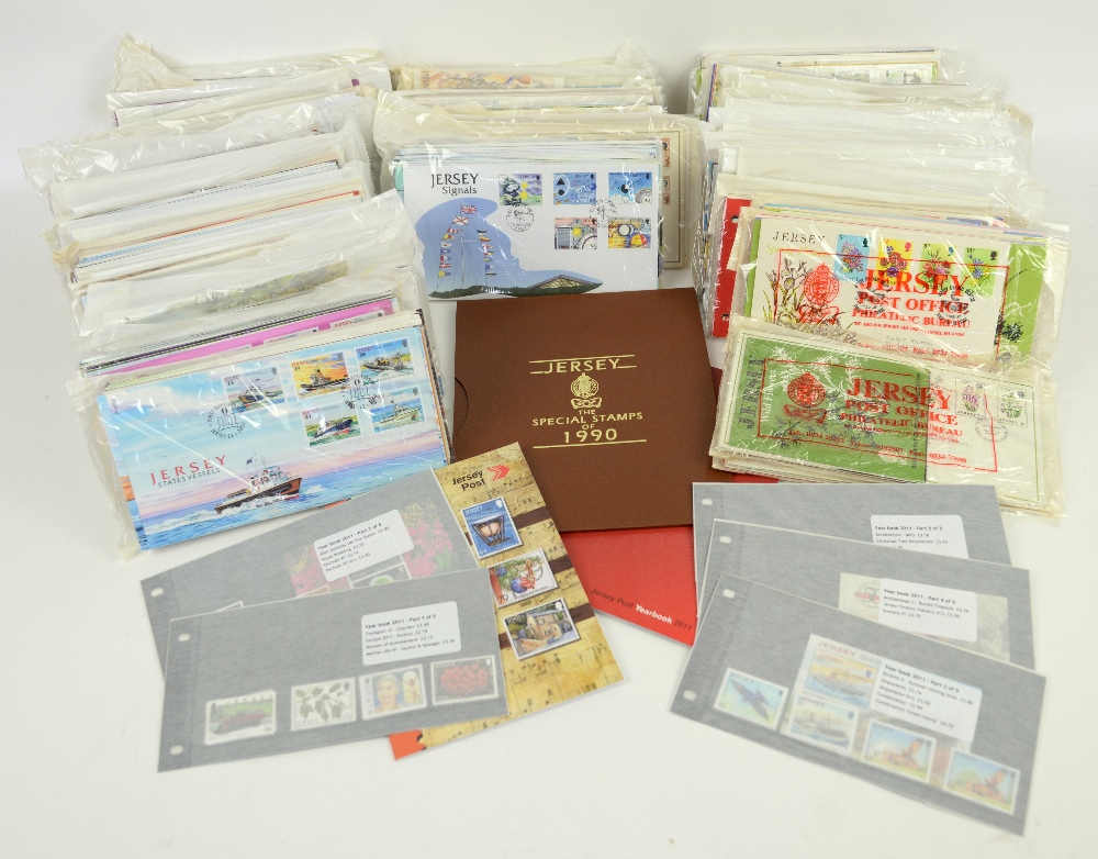 Jersey 1969-2011 Presentation Packs and First Day Covers plus 1990 and 2011 year book