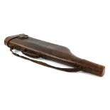 Leg of mutton leather gun case