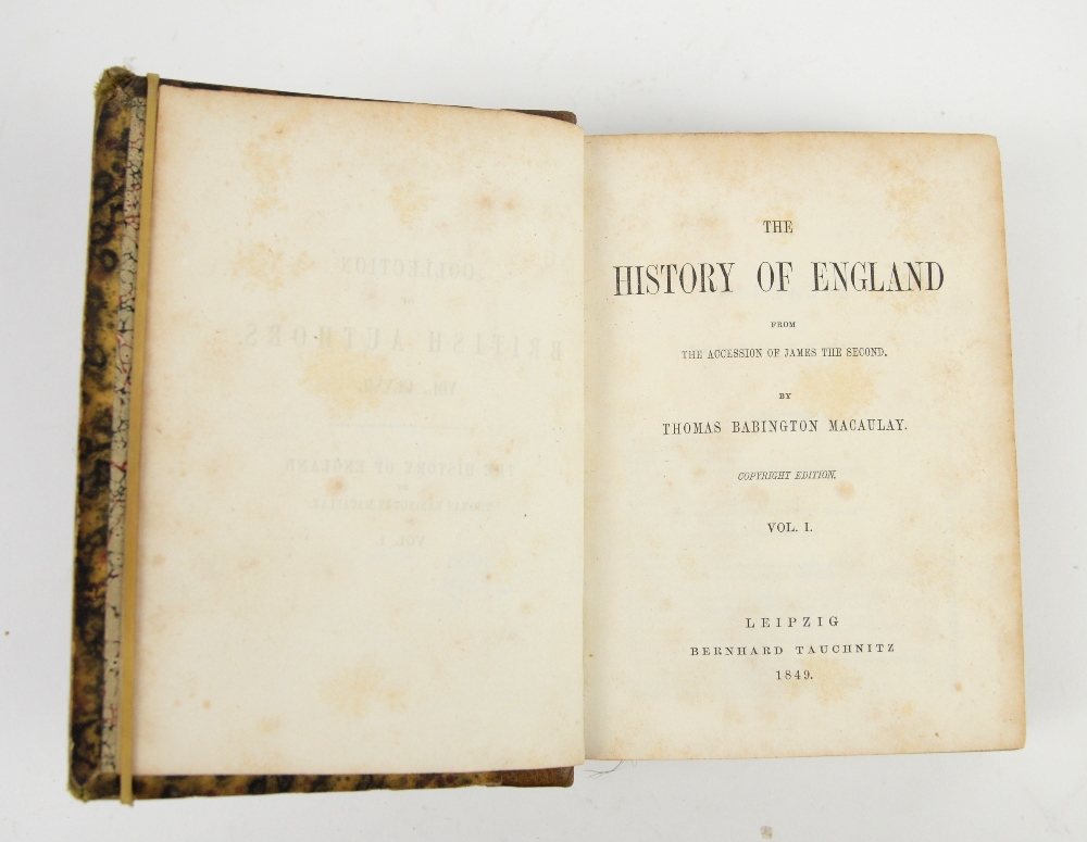 Thomas Babington Macaulay, The History of England, 10 volumes in 5 bindings - Image 2 of 2