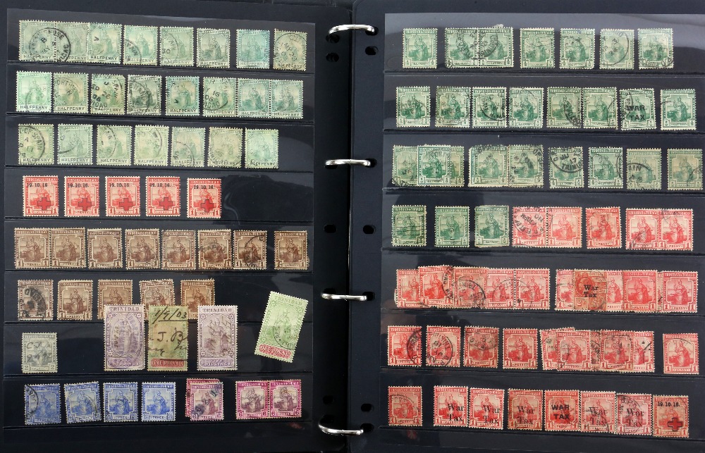 Stamp Collection mainly British West Indies in Albums(7) together with loose in packets with Antigua - Image 8 of 12