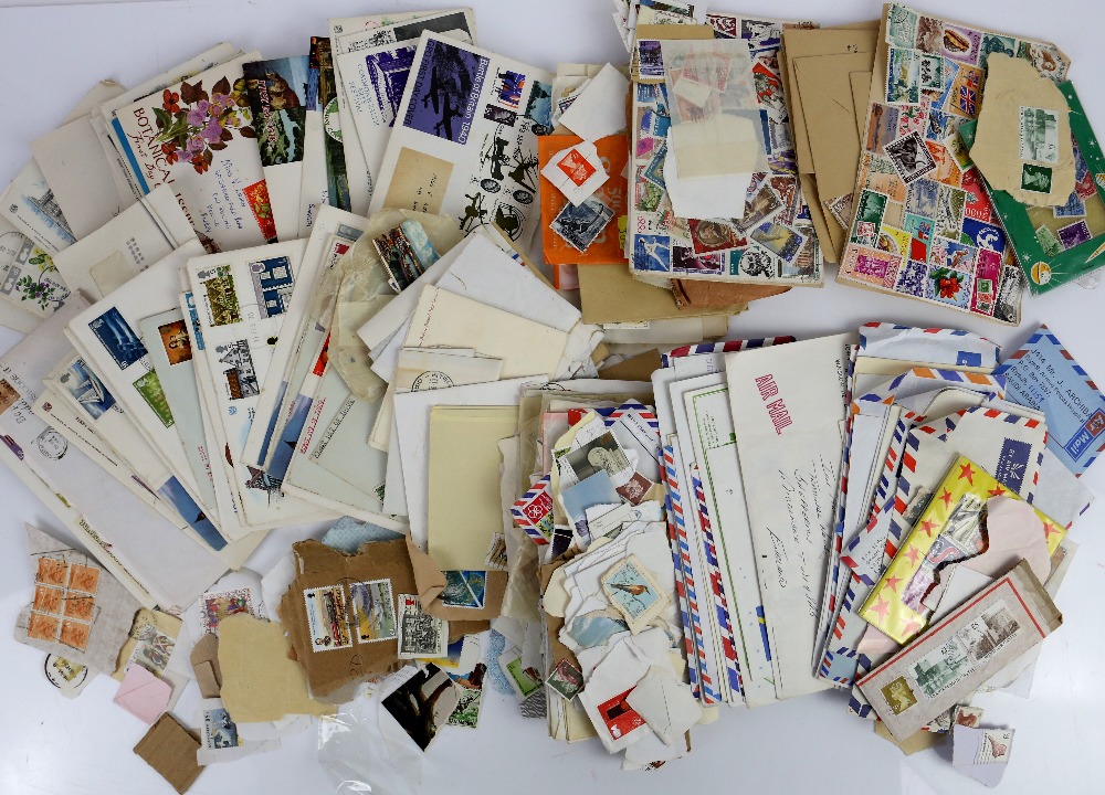 Album of World Stamps together with loose in envelopes, packets and various commercial - Image 9 of 13