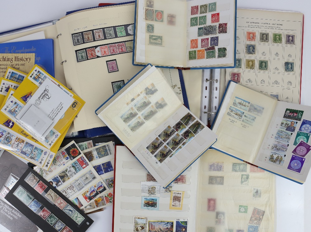 Various World Stamps in Albums and stock books with Great Britain, British Antarctic Territory,