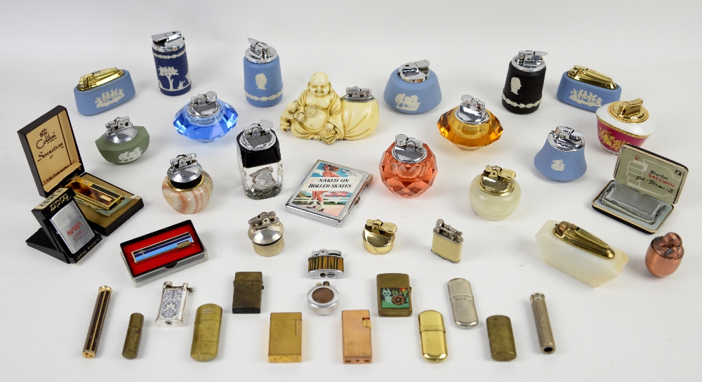 Collection of vintage petrol cigarette lighters, to include Imperator, Colibri, Ronson, Dupont and