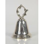 Sterling silver dinner/hand bell with organic handle 52 Grams
