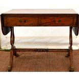 Reproduction walnut sofa table,