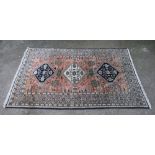 Ardedil (North West Iran) Peach ground carpet, 245cm x 165cm
