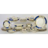 Myotts Royal Crown 'Chelsea Bird' pattern dinnerwares including plates, tureen, serving platters