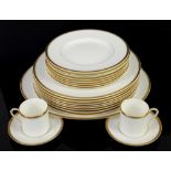 Royal Worcester Viceroy pattern dinner service, for eight place settings, including coffee cups,