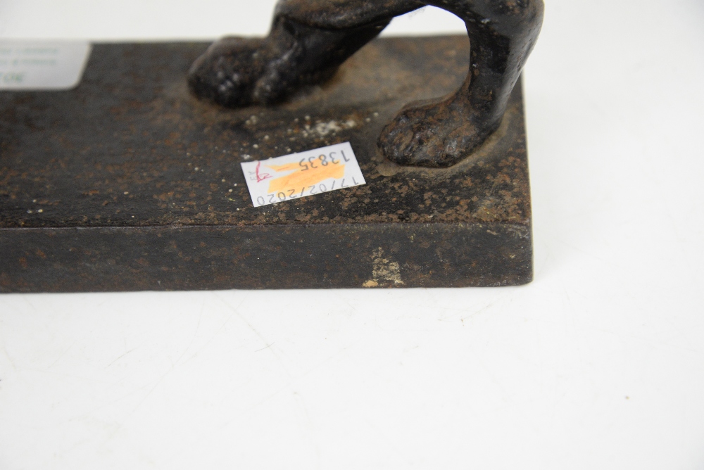 Victorian cast iron doorstop in the form of a lion with a paw on a ball Condition: heavily worn, - Image 11 of 12