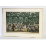 Percy Hampden Hart after Philibert Debucourt - French aristocrats promenading pre the revolution,