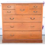Early 20th Century, Maple and Co mahogany chest of 5 short over 3 long graduated drawers. General