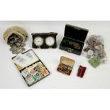 Mixed lot comprising collection of jewellery to include gold ring and plated cufflinks, collection