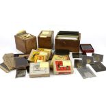 Collection of photographic glass slides, to include landscapes, portraits and wildlife, some boxes