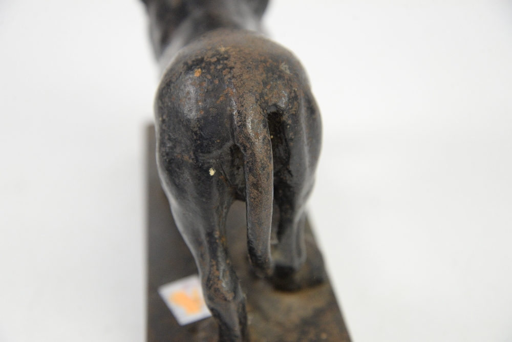 Victorian cast iron doorstop in the form of a lion with a paw on a ball Condition: heavily worn, - Image 4 of 12