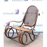 Thonet style bentwood rocking chair