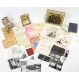 Collection of ephemera including a Bosco photography souvenir of the Crystal Palace exhibition,