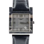 Longines gentleman's reference L5.665.4 Dolce Vita wrist watch, square dial with signed patterned
