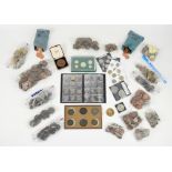 A mixed coin collection mostly as taken from circulation, including small bags of British pre-