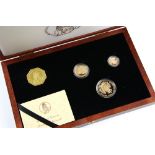 San Marino Gold Proof cased three coin Michelangelo set. 5 scudi, 2 scudi and 1 scudi, issue 472.