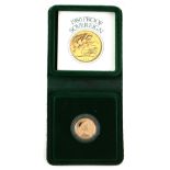 Royal Mint 1980 Proof Sovereign with certificate in presentation case.