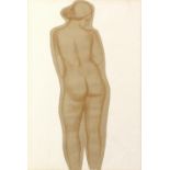 After Aristide Maillol (1861-1944), 'Nude', lithograph, bearing Zimmer Gallery label to verso, 37