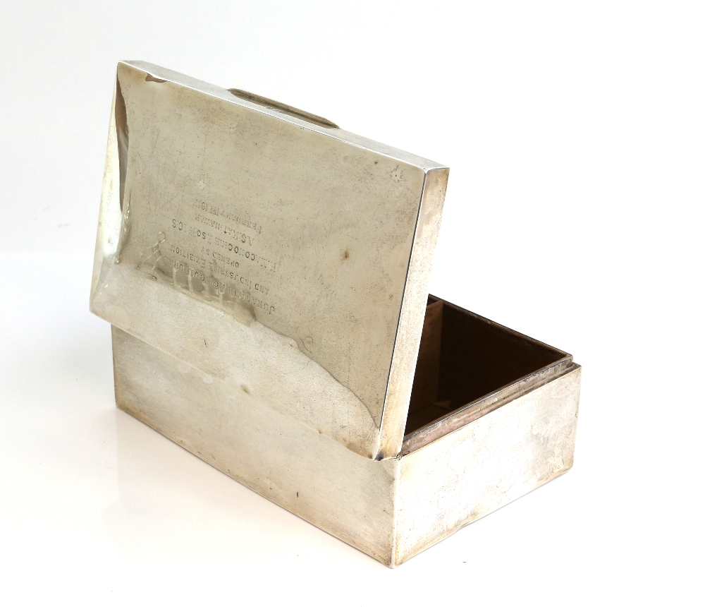 Group of silver items to include a George V cigarette box, Birmingham 1916, two toast racks, mustard - Image 30 of 36
