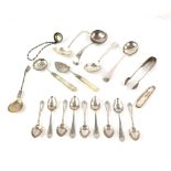 George V set of nine silver teaspoons, by Barker Brothers Silver Ltd, Birmingham 1937, 133 gr.,