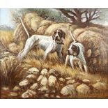 Waterman, 20th century English School, 'Bonzo and Bella' Pointers in a landscape, signed, oil on