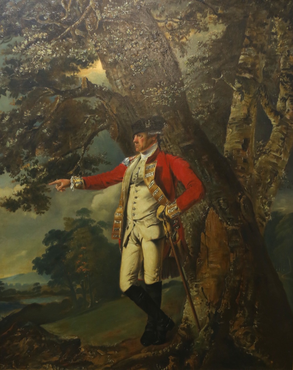 20th century, Copy of a portrait by Joseph Wright of Derby, 'Colonel Charles Heathcote', oil on - Image 2 of 4
