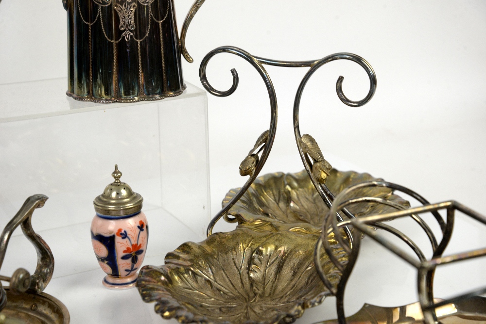 Selection of silver-plated items including tea services, shell shaped cruet, etc - Image 37 of 48