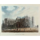 After J Gendall, engraved by J Stadler, aquatint, published 1817, North East View of Westminster