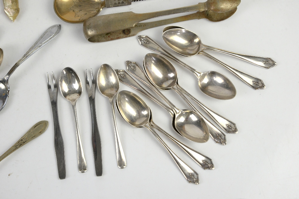 Selection of silver-plated items including tea services, shell shaped cruet, etc - Image 26 of 48